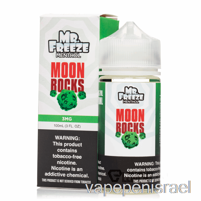 חד פעמי Vape Israel Moonrocks - Mr Freeze - 100 מ"ל 0 מ"ג